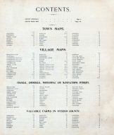 Table of Contents, Otsego County 1903